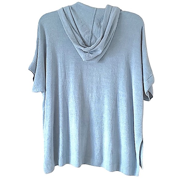 BAREFOOT DREAMS CozyChic Ultra Lite Zippered Hoodie Short Sleeve size L/XL - Picture 3 of 10